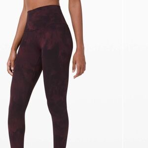 lululemon Align™ High-Rise Crop 21" Diamond Dye Cassis Black